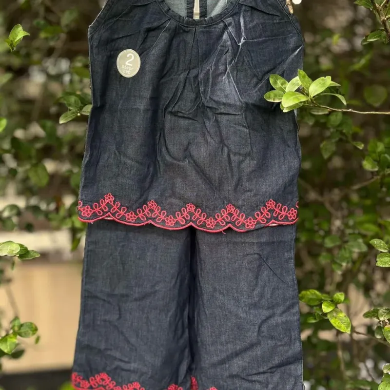 Girls' Premium Two-Piece Top-Button Set — Wholesale Bangladesh