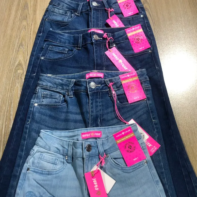 Girls' Palazzo Spandex Jeans (4–14 Years) — Wholesale Bangladesh