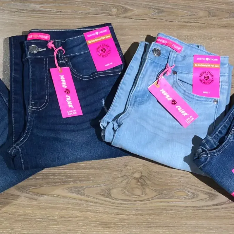 Girls' Palazzo Spandex Jeans (4–14 Years) — Wholesale Bangladesh