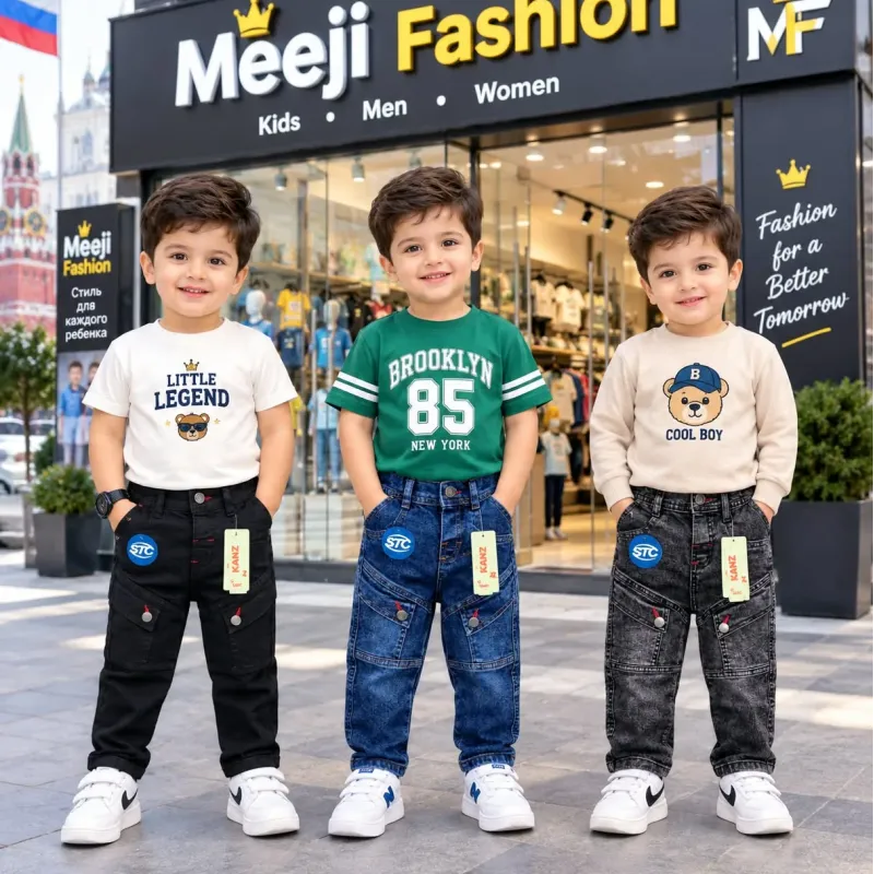 Baby Boys' Spandex Denim Cargo Pant — Wholesale Bangladesh