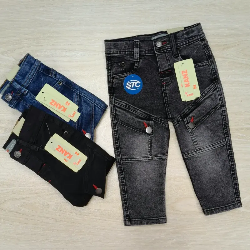 Baby Boys' Spandex Denim Cargo Pant — Wholesale Bangladesh