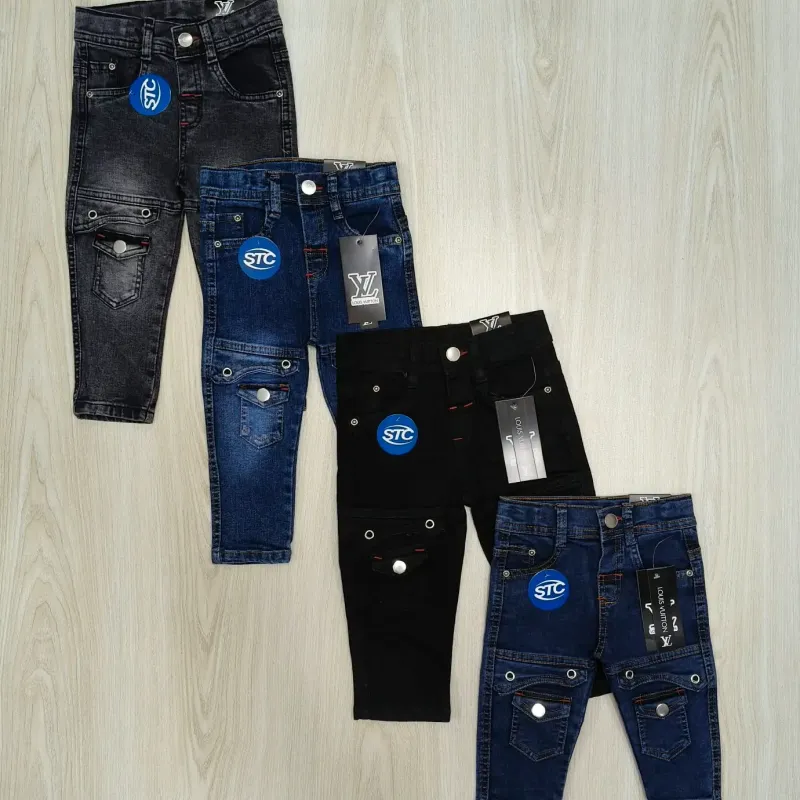 Baby Boys' Spandex Denim Cargo Pant — Wholesale Bangladesh