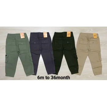 Baby Boys' Cotton-Spandex Chino Cargo Jogger Pant — Wholesale Bangladesh