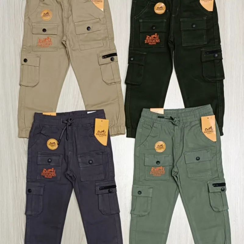 Baby Boys' Cotton-Spandex Chino Cargo Jogger Pant — Wholesale Bangladesh Baby Boys' Cotton-Spandex Chino Cargo Jogger Pant — Wholesale Bangladesh
