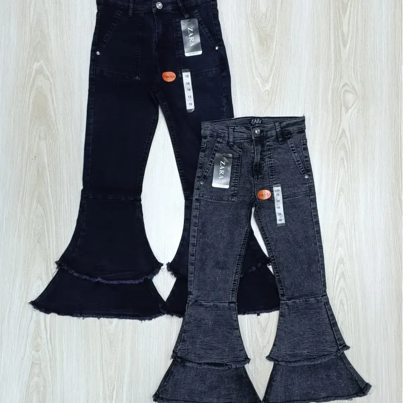 Girls' Premium Palazzo Spandex Jeans — Wholesale Bangladesh Girls' Premium Palazzo Spandex Jeans — Wholesale Bangladesh