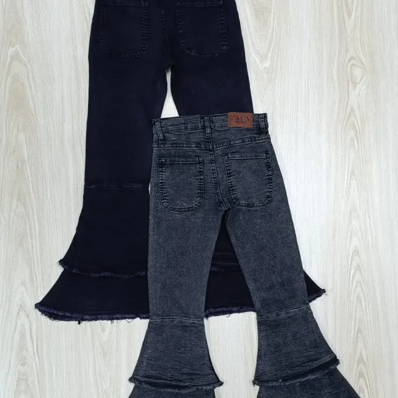 Girls' Premium Palazzo Spandex Jeans — Wholesale Bangladesh Girls' Premium Palazzo Spandex Jeans — Wholesale Bangladesh