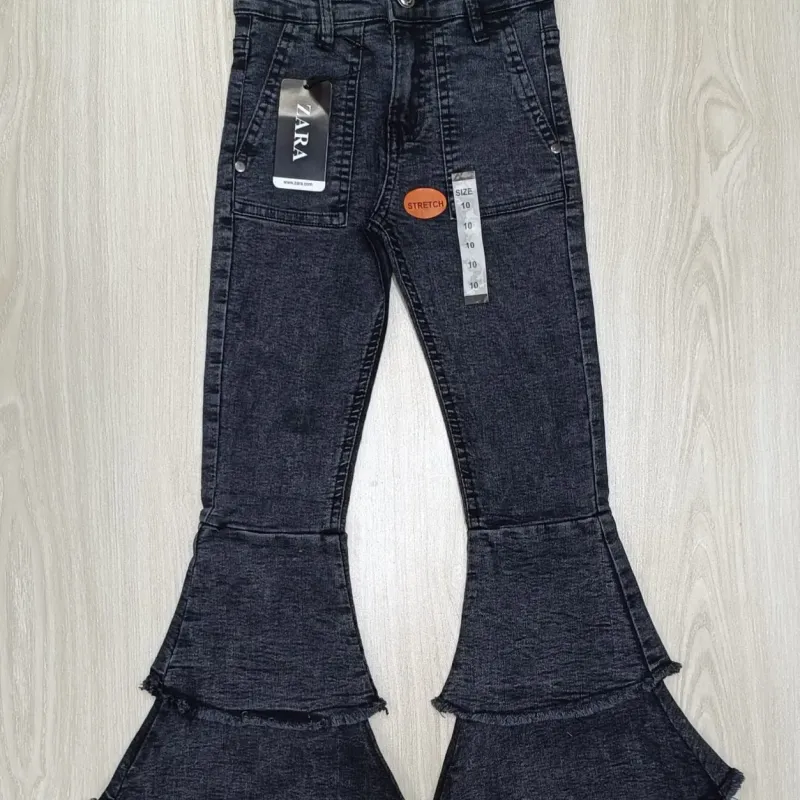 Girls' Premium Palazzo Spandex Jeans — Wholesale Bangladesh Girls' Premium Palazzo Spandex Jeans — Wholesale Bangladesh