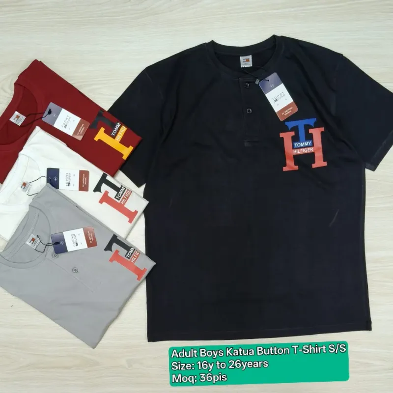 Young Men's Premium Short-Sleeve Button T-Shirt (16-26 Years) — Wholesale Bangladesh Young Men's Premium Short-Sleeve Button T-Shirt (16-26 Years) — Wholesale Bangladesh