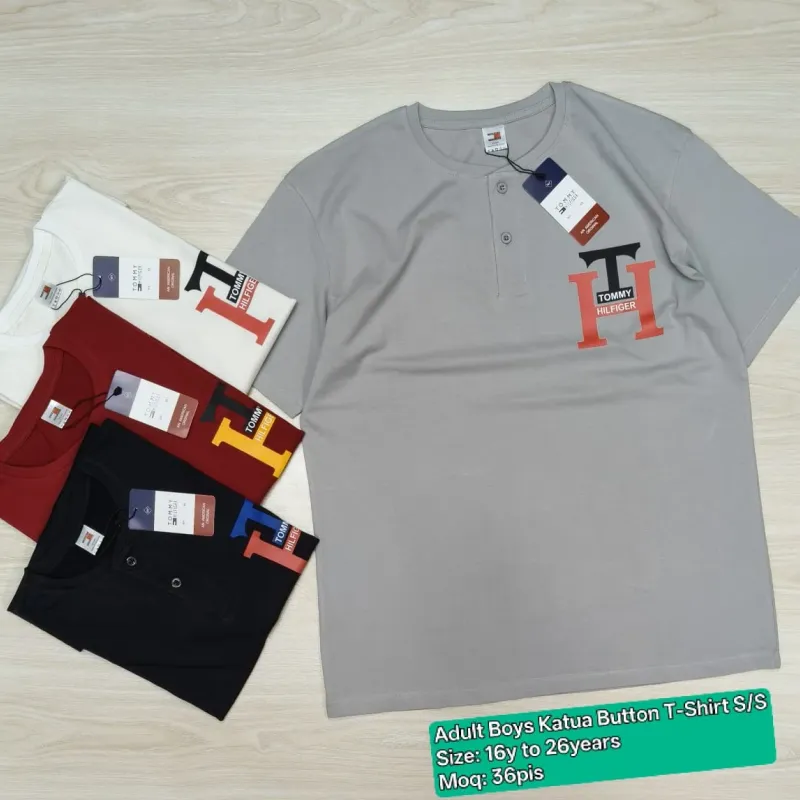 Young Men's Premium Short-Sleeve Button T-Shirt (16-26 Years) — Wholesale Bangladesh Young Men's Premium Short-Sleeve Button T-Shirt (16-26 Years) — Wholesale Bangladesh