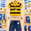 Baby Boys' Premium P.K Polo & Denim Shorts Set (6-36 Months) — Wholesale Bangladesh