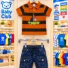 Baby Boys' Premium P.K Polo & Denim Shorts Set (6-36 Months) — Wholesale Bangladesh