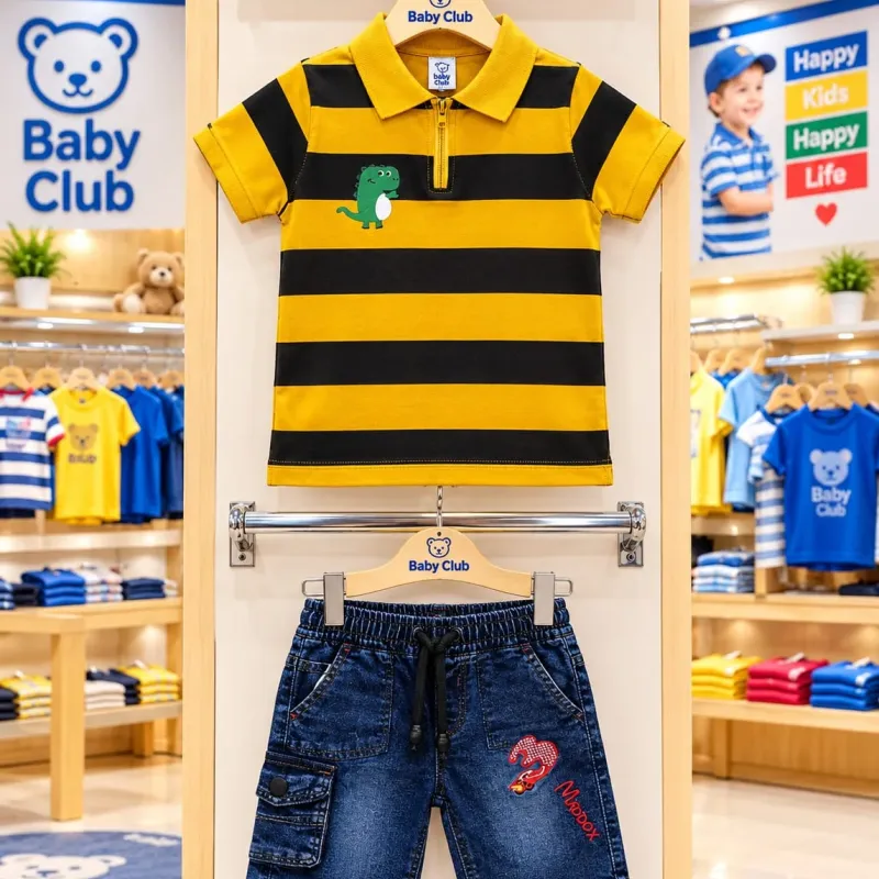 Baby Boys' Premium 2-Piece Top-Button Set (6-36 Months) — Wholesale Bangladesh