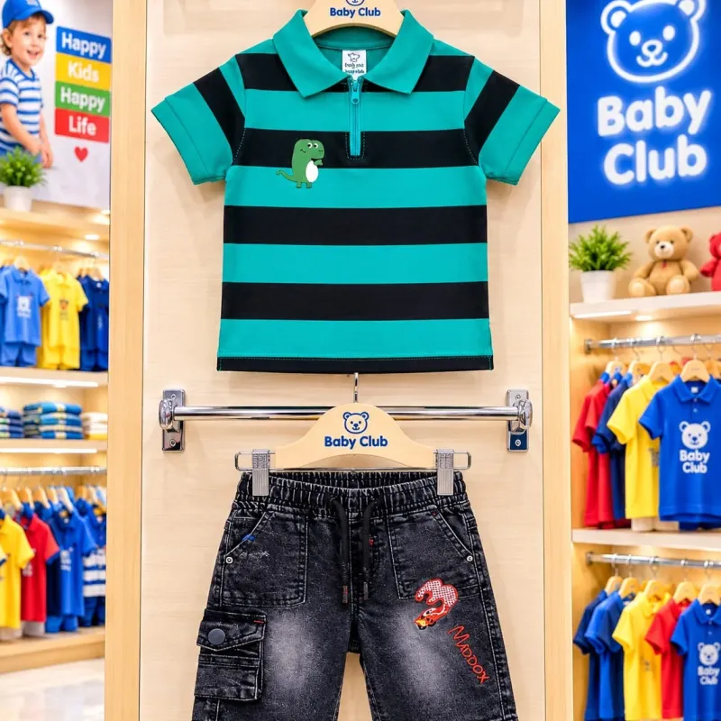 Baby Boys' Premium 2-Piece Top-Button Set (6-36 Months) — Wholesale Bangladesh