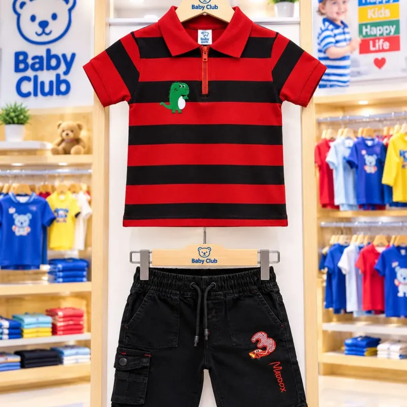 Baby Boys' Premium 2-Piece Top-Button Set (6-36 Months) — Wholesale Bangladesh