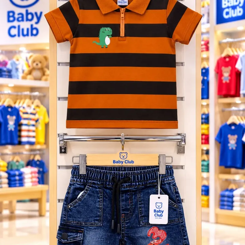Baby Boys' Premium 2-Piece Top-Button Set (6-36 Months) — Wholesale Bangladesh