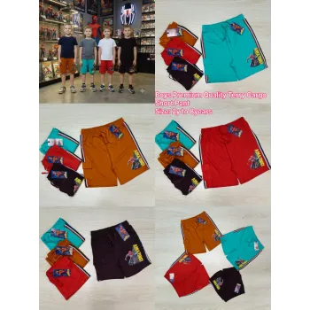 Spider-Man Boys Premium Terry Cargo Short Pant Wholesale Bangladesh