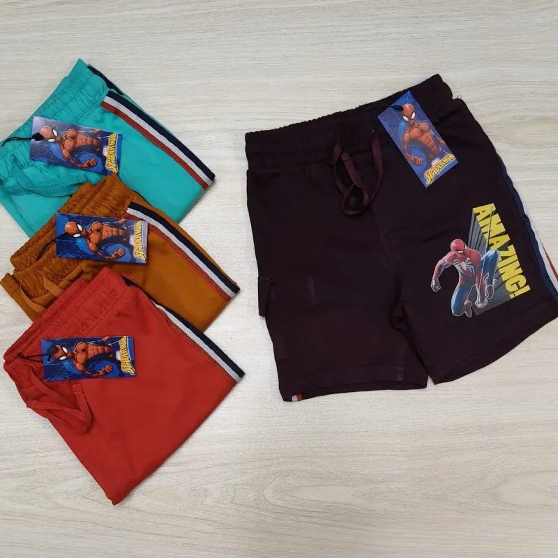 Spider-Man Boys Premium Terry Cargo Short Pant Wholesale Bangladesh