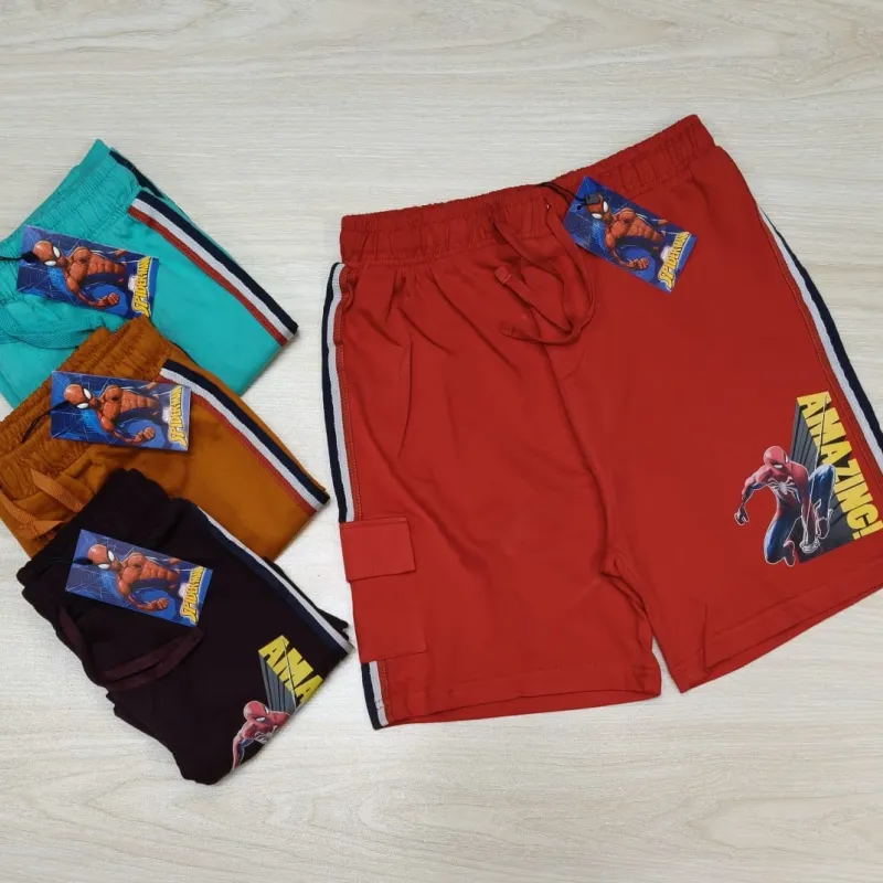Spider-Man Boys Premium Terry Cargo Short Pant Wholesale Bangladesh