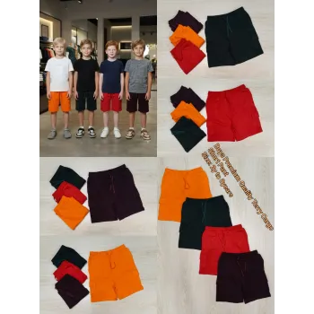 Boys Premium Solid Terry Cargo Short Pant Wholesale Bangladesh