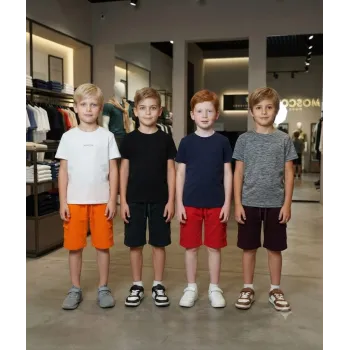 Boys Premium Solid Terry Cargo Short Pant Wholesale Bangladesh