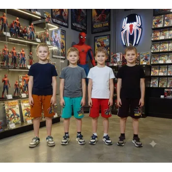 BATMAN Boys Premium Terry Cargo Short Pant Wholesale Bangladesh
