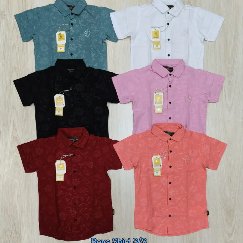 Boys Short Sleeve Shirt Wholesale Bangladesh