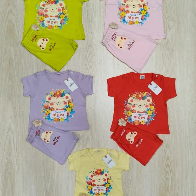 Baby Girls Top Button Set Wholesale Bangladesh