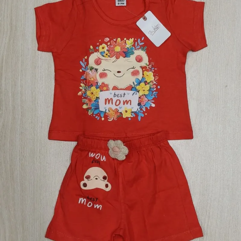 Baby Girls Top Button Set Wholesale Bangladesh