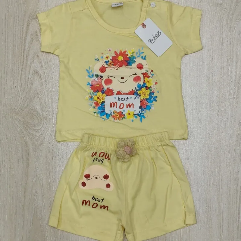 Baby Girls Top Button Set Wholesale Bangladesh