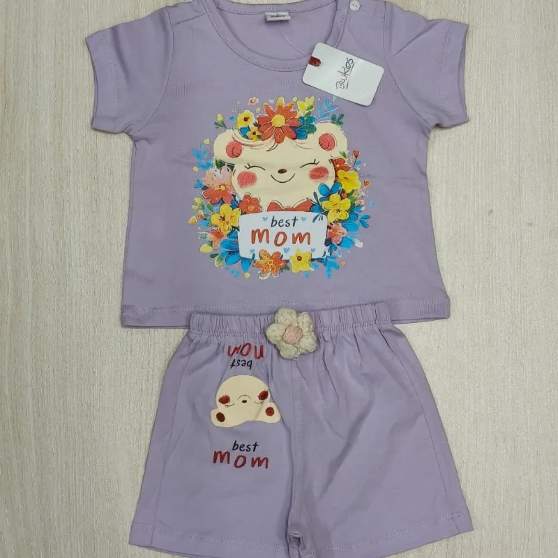 Baby Girls Top Button Set Wholesale Bangladesh