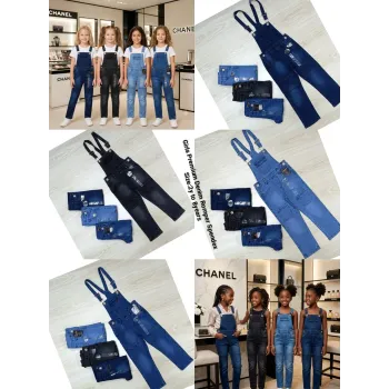 CHANEL Girls Premium Denim Romper Spandex Wholesale Bangladesh
