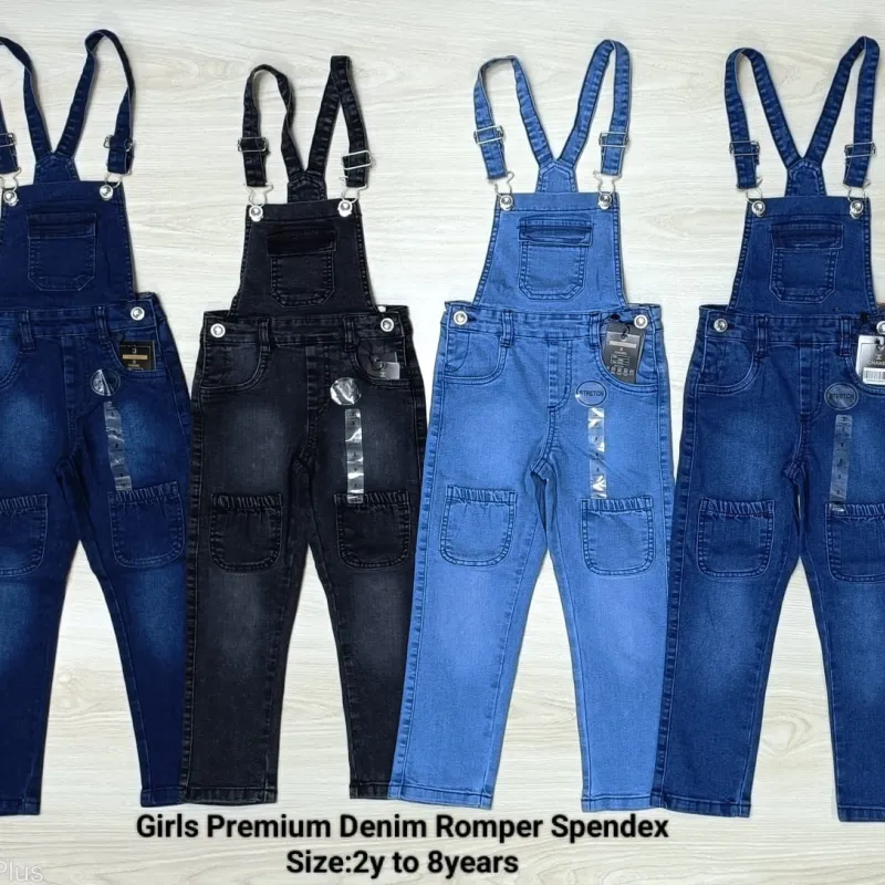 CHANEL Girls Premium Denim Romper Spandex Wholesale Bangladesh CHANEL Girls Premium Denim Romper Spandex Wholesale Bangladesh