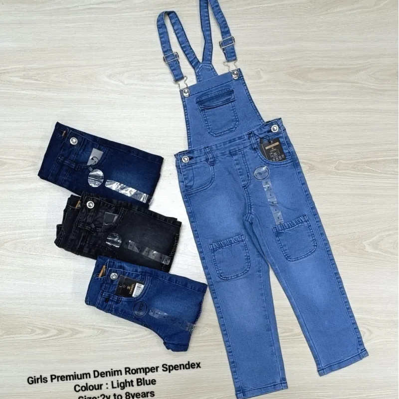 CHANEL Girls Premium Denim Romper Spandex Wholesale Bangladesh CHANEL Girls Premium Denim Romper Spandex Wholesale Bangladesh