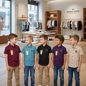 Boys Cherry Short Sleeve Shirt Wholesale Bangladesh