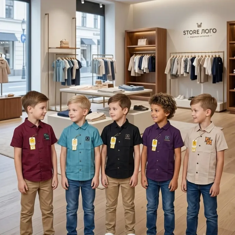 Boys Cherry Short Sleeve Shirt Wholesale Bangladesh