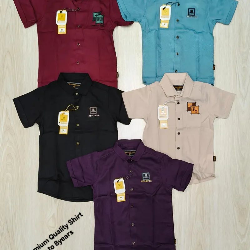 Boys Cherry Short Sleeve Shirt Wholesale Bangladesh