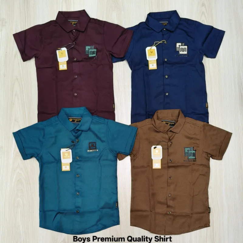 Boys Cherry Short Sleeve Shirt Wholesale Bangladesh