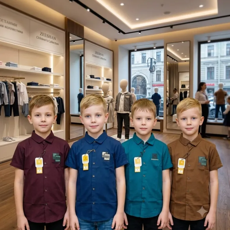 Boys Cherry Short Sleeve Shirt Wholesale Bangladesh