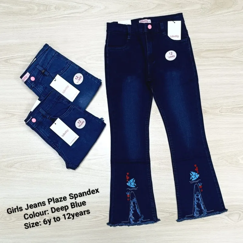 Hello Kitty Girls Jeans Palazzo Spandex Pant Wholesale Bangladesh