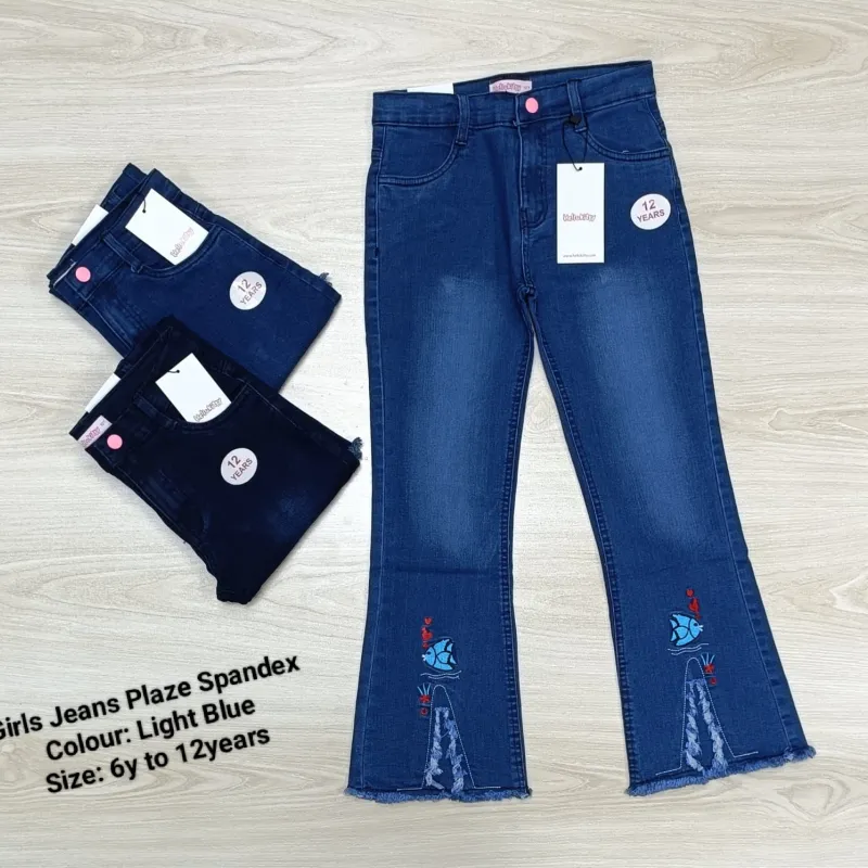 Hello Kitty Girls Jeans Palazzo Spandex Pant Wholesale Bangladesh