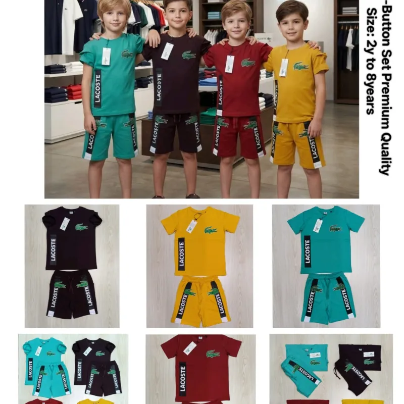 Lacoste Boys Premium Top Bottom Set Wholesale Bangladesh