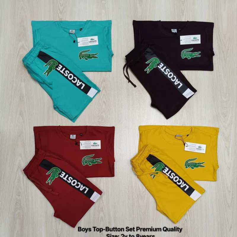 Lacoste Boys Premium Top Bottom Set Wholesale Bangladesh