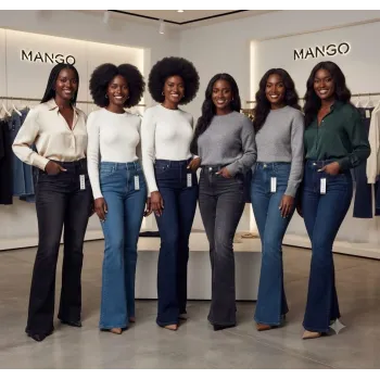 MANGO Women Exclusive Bootcut Denim Jeans Spandex Pant Wholesale Bangladesh