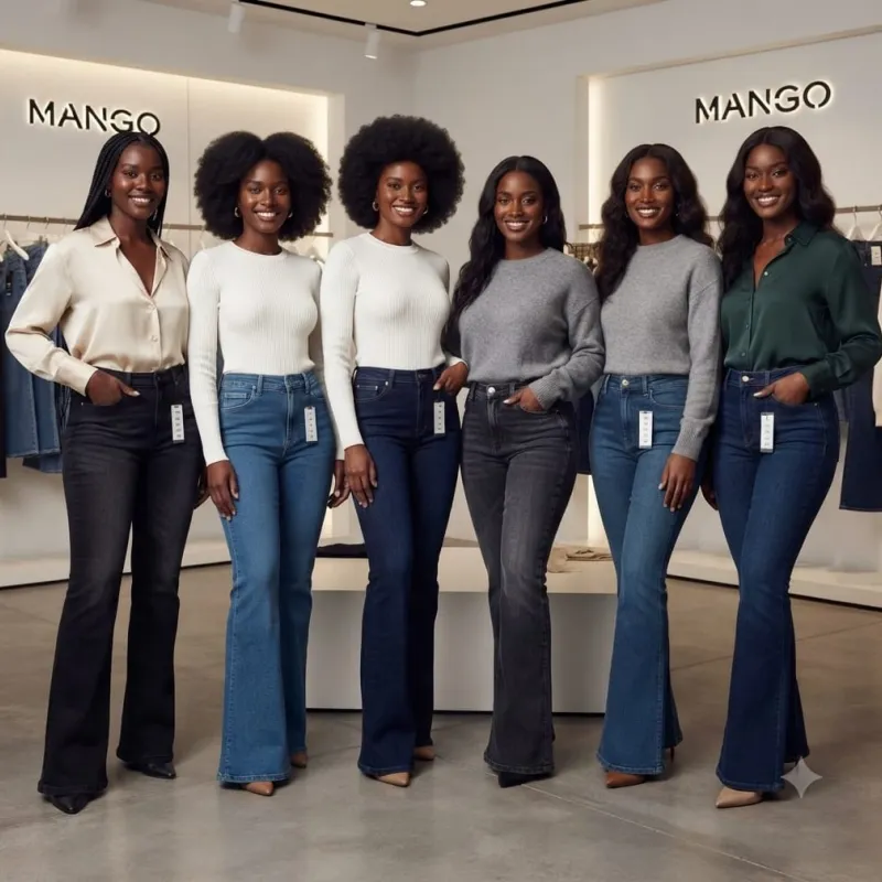MANGO Women Exclusive Bootcut Denim Jeans Spandex Pant Wholesale Bangladesh MANGO Women Exclusive Bootcut Denim Jeans Spandex Pant Wholesale Bangladesh