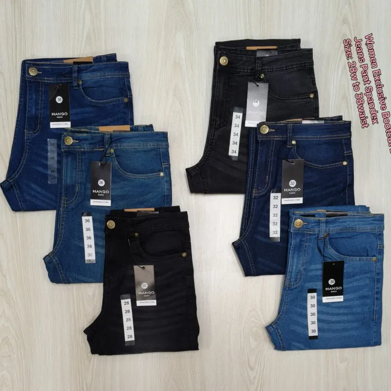 MANGO Women Exclusive Bootcut Denim Jeans Spandex Pant Wholesale Bangladesh MANGO Women Exclusive Bootcut Denim Jeans Spandex Pant Wholesale Bangladesh