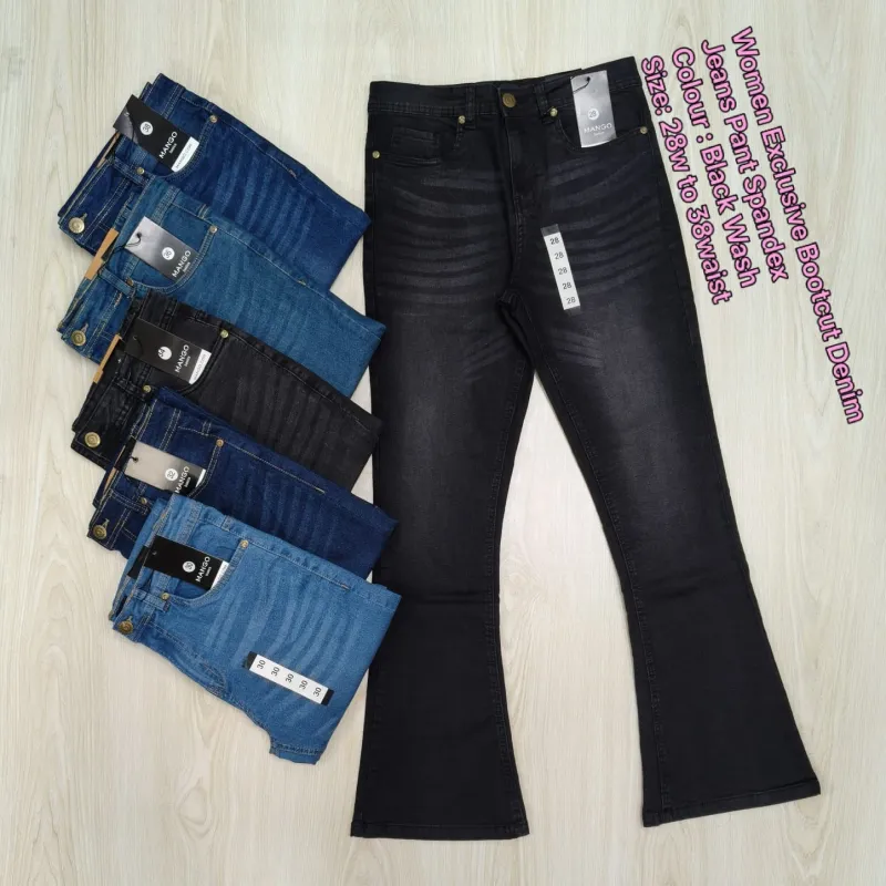 MANGO Women Exclusive Bootcut Denim Jeans Spandex Pant Wholesale Bangladesh MANGO Women Exclusive Bootcut Denim Jeans Spandex Pant Wholesale Bangladesh