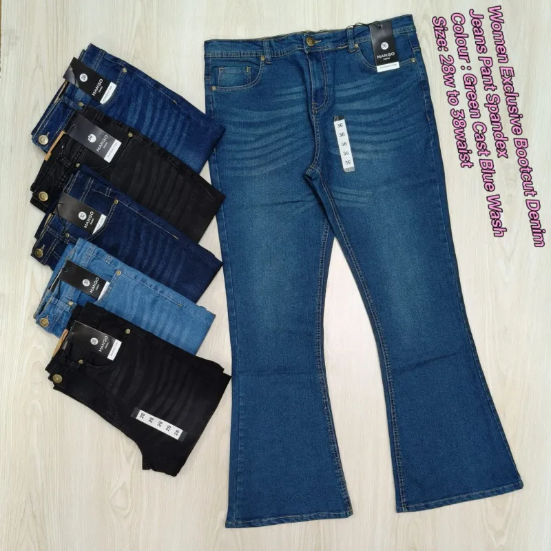 MANGO Women Exclusive Bootcut Denim Jeans Spandex Pant Wholesale Bangladesh MANGO Women Exclusive Bootcut Denim Jeans Spandex Pant Wholesale Bangladesh