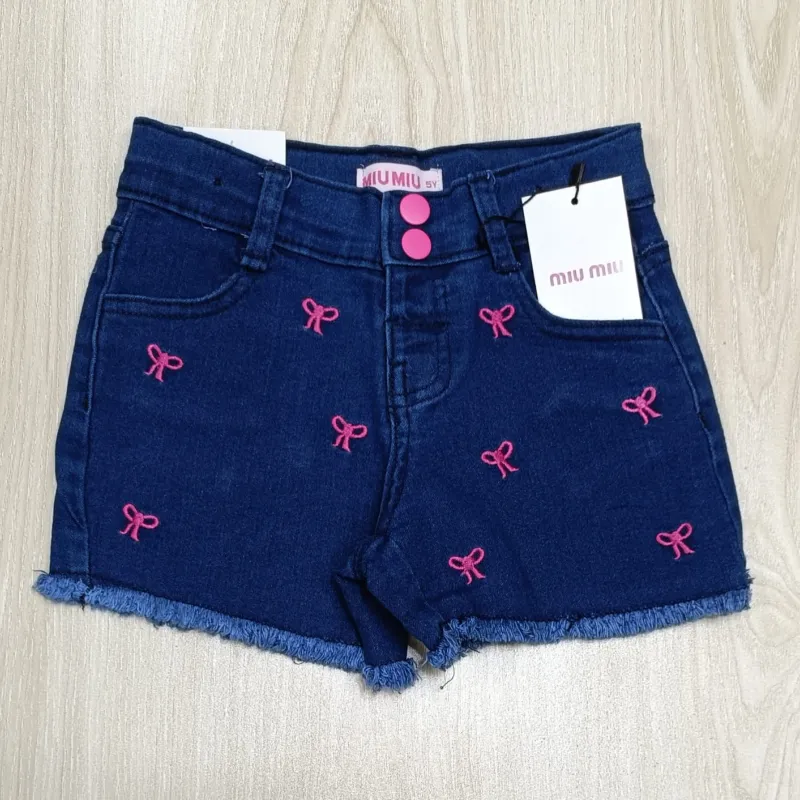 MIU MIU Girls Jeans Spandex Short Pant Wholesale Bangladesh