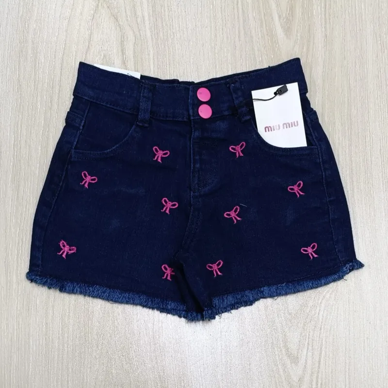 MIU MIU Girls Jeans Spandex Short Pant Wholesale Bangladesh