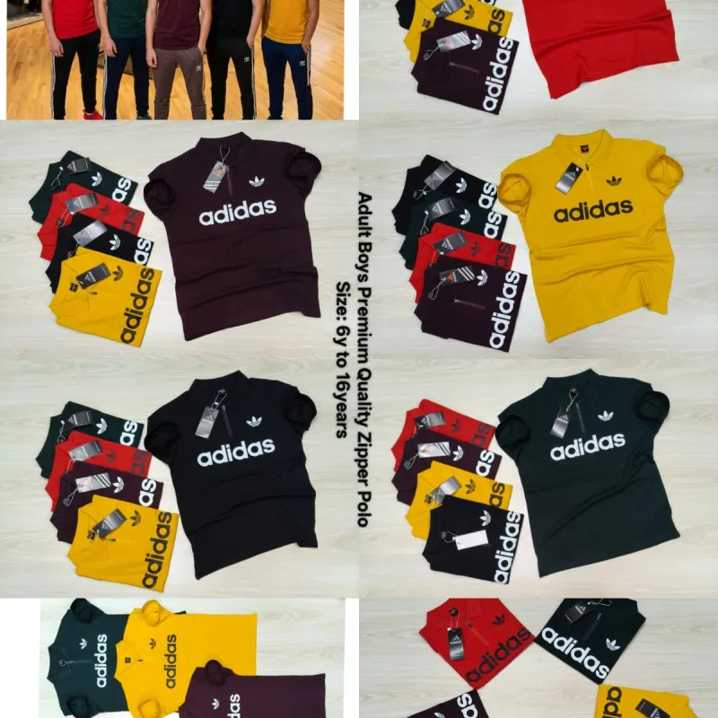 adidas Adult Boys Premium Zipper Polo Shirt Wholesale Bangladesh adidas Adult Boys Premium Zipper Polo Shirt Wholesale Bangladesh